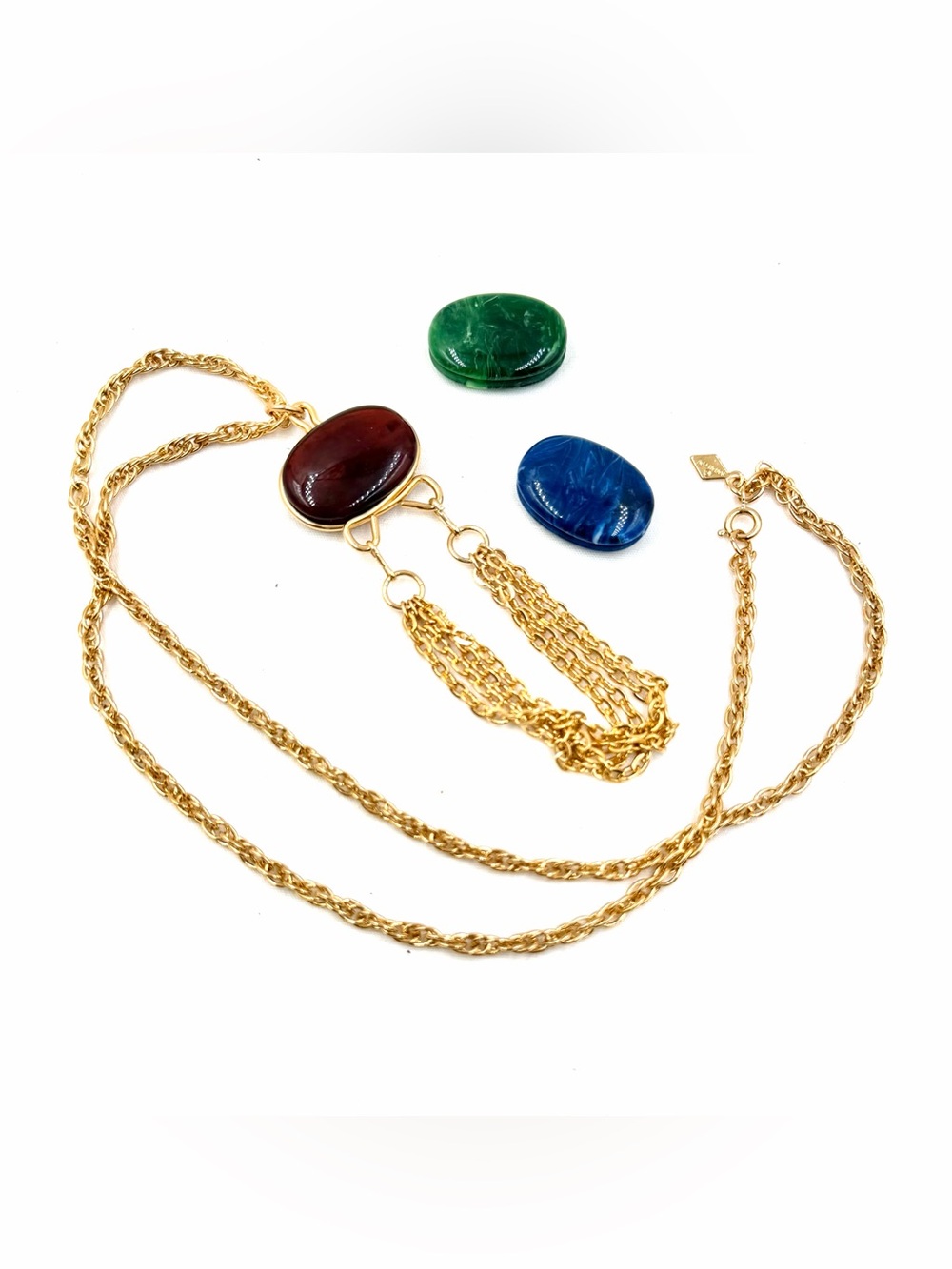 Vintage Sarah Coventry Changeable Pendant Necklace 1970’s